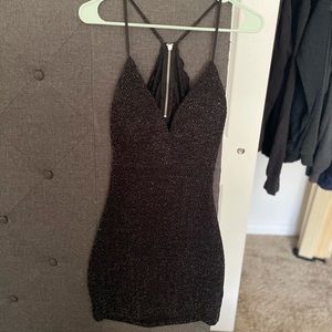 A black going out dress, with an adorable back!
